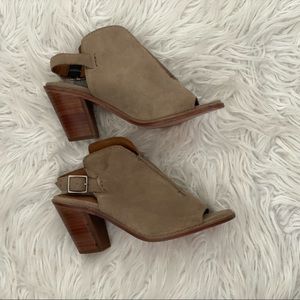 Frye Courtney Carolina Slingback Ash Booties, Size 9